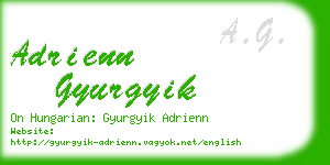 adrienn gyurgyik business card